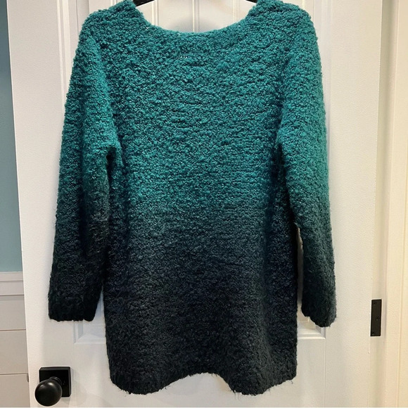 Ruff Hewn Grey - Ombre Emerald Green Chunky Sweater. Size 2 XL. - Picture 4 of 6